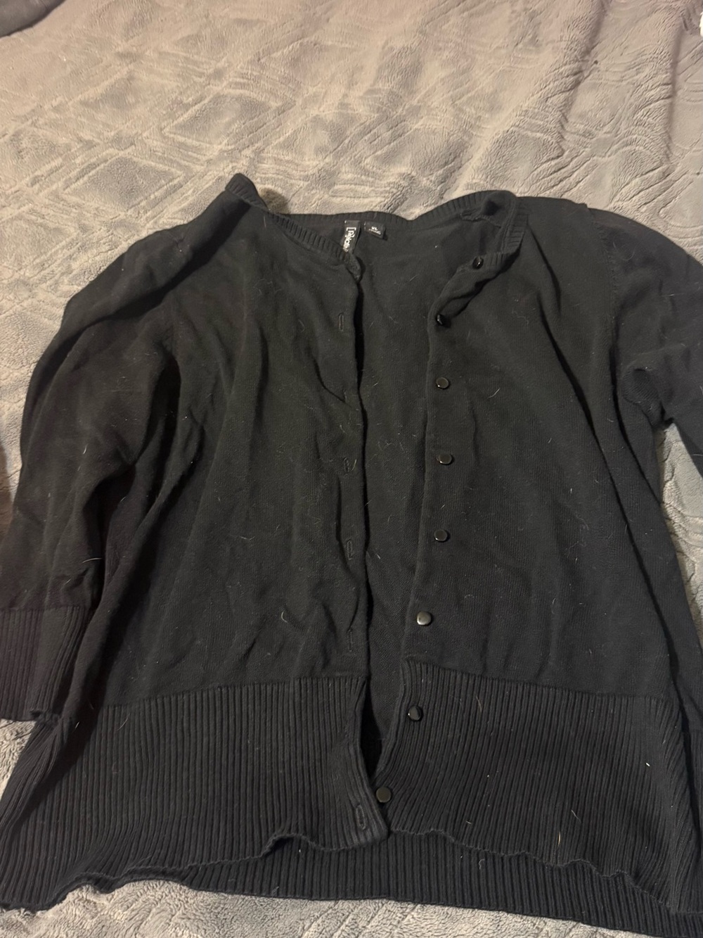 Relativity Black Men's Button-Front Knit Cardigan